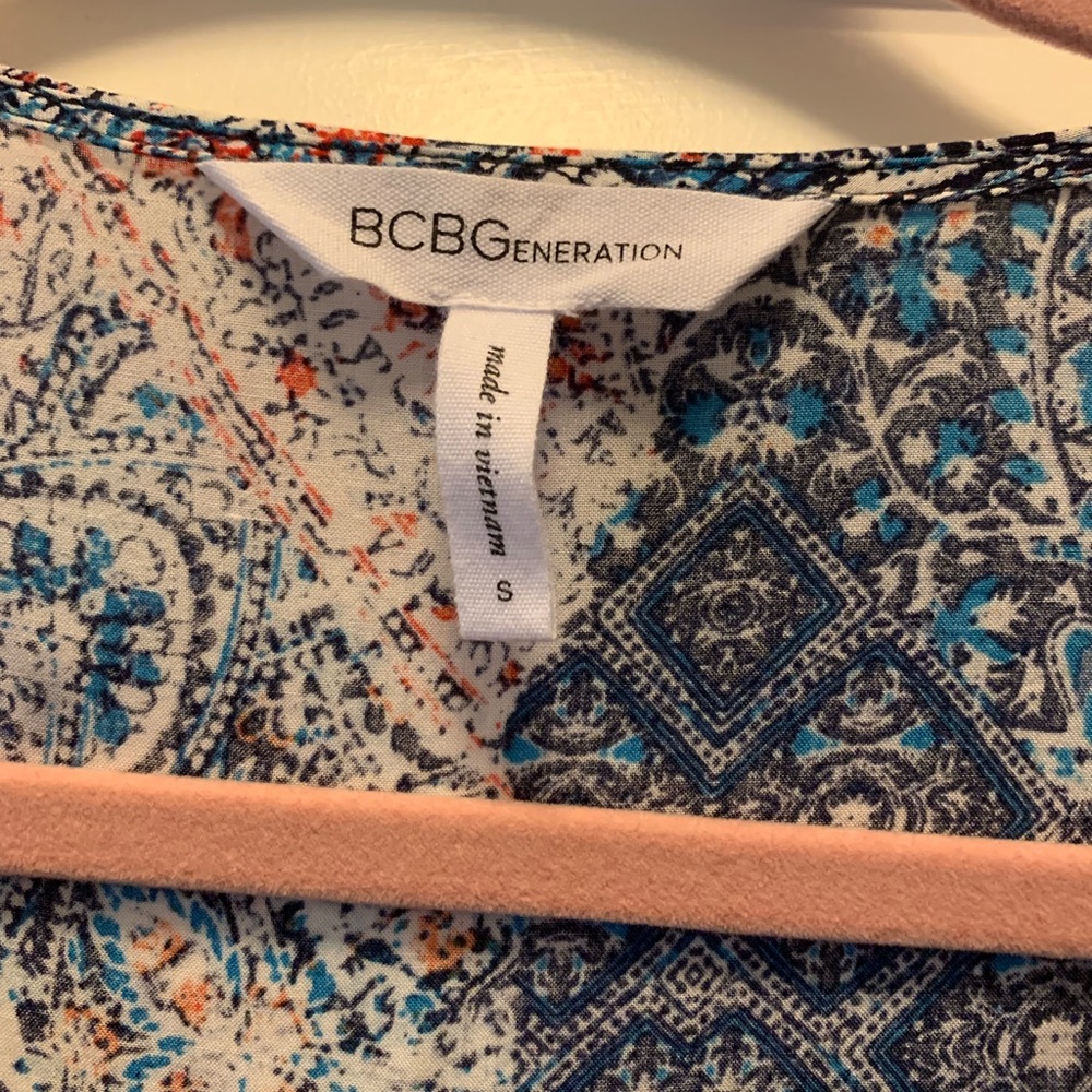 Bcbgeneration Blue Patterned Romper - image 3